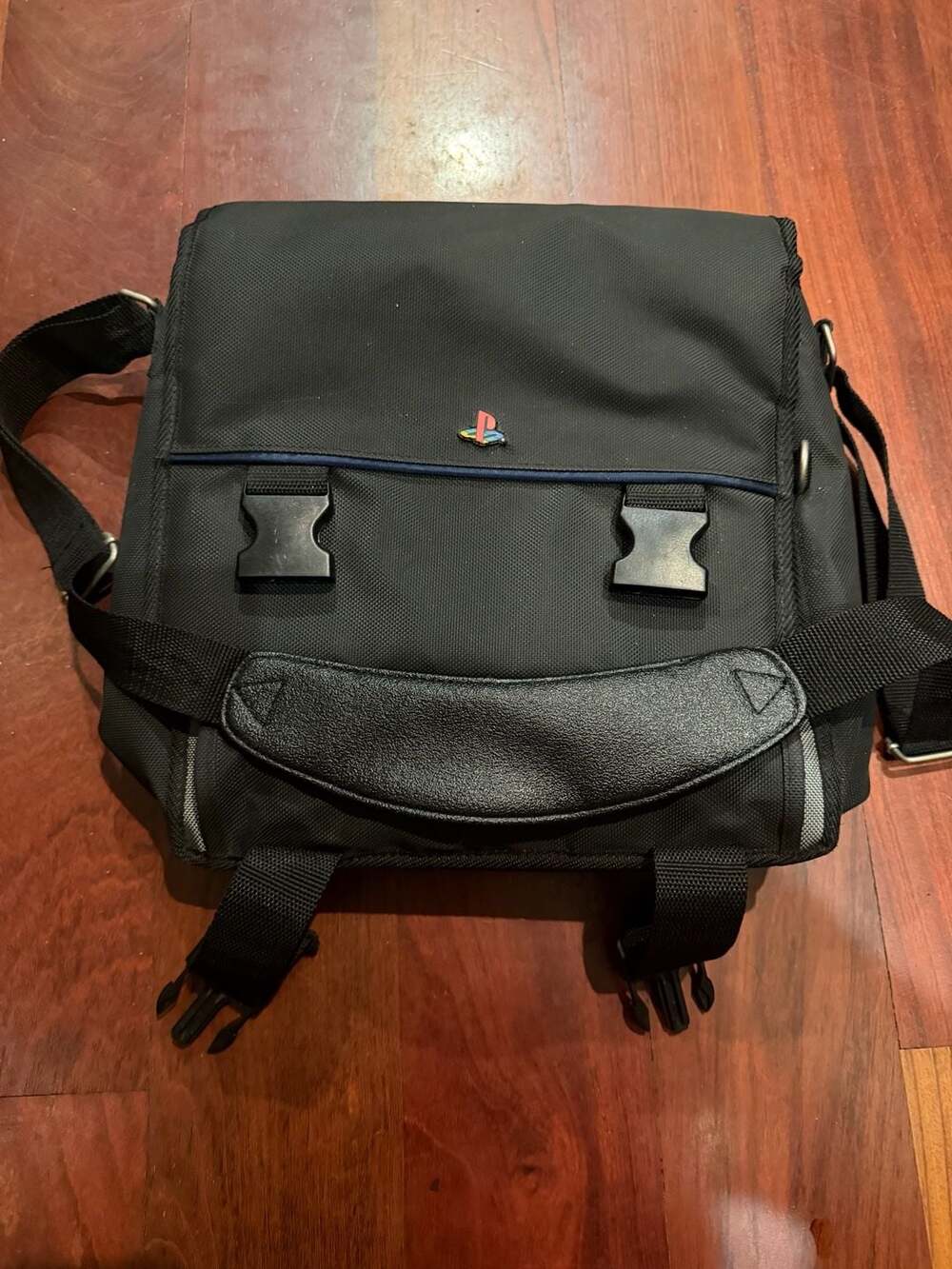 Sony PlayStation Vintage Messenger Bag Black Carrying Case PS1 PS2